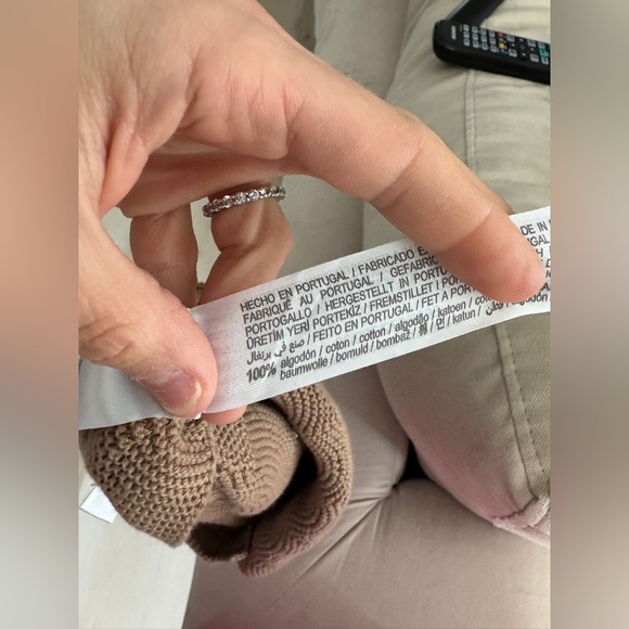 Zara Kids crochet knit romper bubble overalls onesie baby boy girl beige unisex - Picture 6 of 6